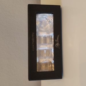 Oleg Cassini Crystal Heart-shaped Napkin holders 4 in set